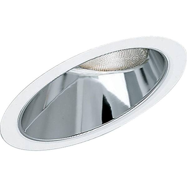 Progress Lighting 8 in. Clear Alzak Recessed Reflector Trim for Sloped Ceilings