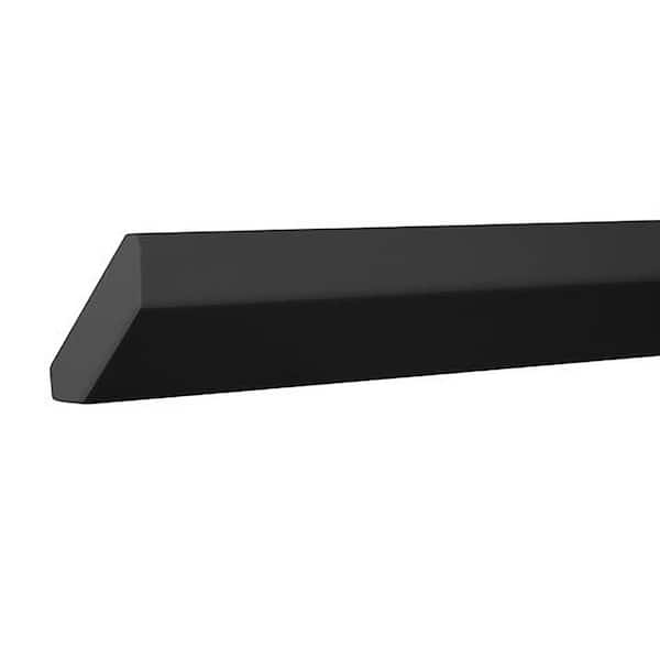 Avondale/Leyton 91.5 in. W x 2.65 in. H Crown Mouding in Raven Black