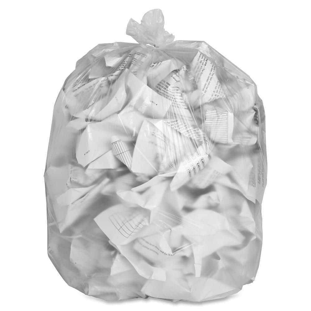 Ultrasac - Recycling Bag, 45 Gallon, 1.1 Mil, 40x46, Clear, 100 Count  w/Ties