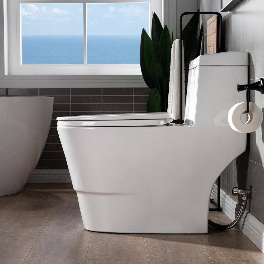 Elongated Wall Mounted Dual Flush High Efficiency Toilet