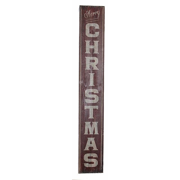 40 in. Wood Christmas Sign 8882 - The Home Depot