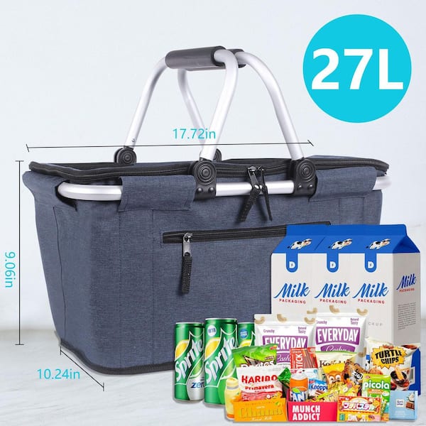 t.h　CDL Mini Basket/Limited Tee/ノベルティ Wudkey Collapsible Polyester Picnic Basket with Lid and Handles