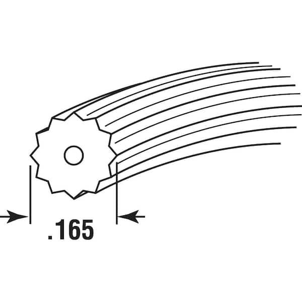 0.165 in. x 500 ft. Roll Gray Screen Spline