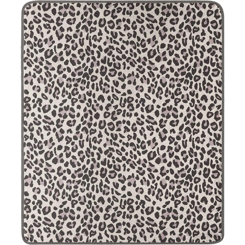 THE NORTHWEST GROUP Maximus Weighted Blanket Leopard/Slate Gray