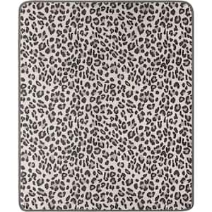 Maximus Weighted Blanket Leopard/Slate Gray Weighted Throw
