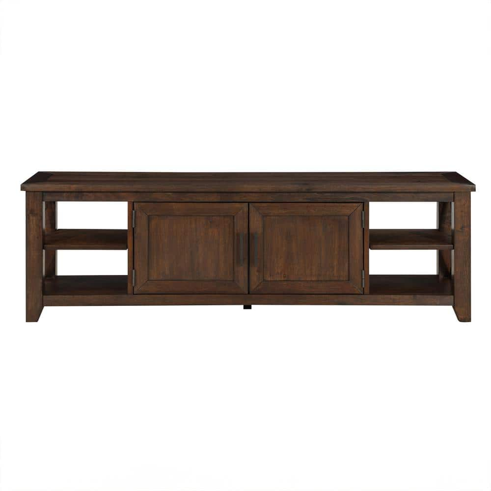 Lenka Mocha Brown TV Stand Fits TVs up to 75 in -  Steve Silver, LK100TV