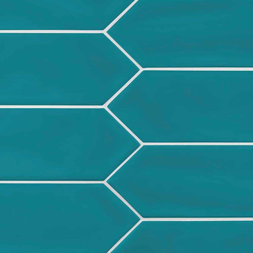 Gloss Green 3 in. x 12 in. Ceramic Picket Wall Tile (9.33 sq. ft./Case) price history on PriceWatchPro
