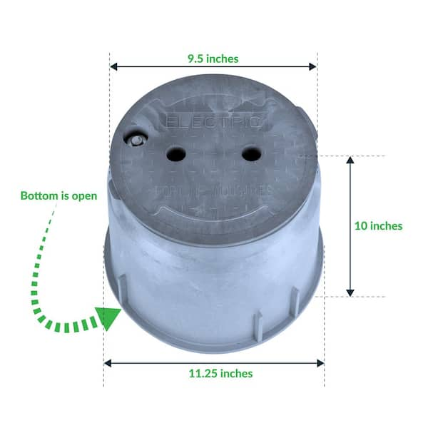 10 in. Round Electrical Splice Box