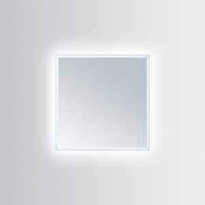 Hera 40 in. W x 40 in. H Frameless Square LED Light Bathroom Vanity Mirror