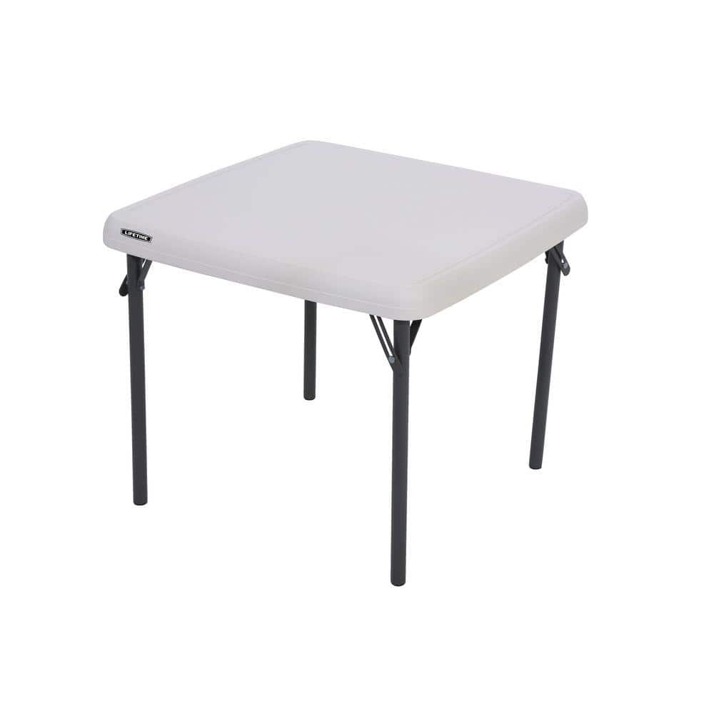 Lifetime Children's 24 in. W Square Almond Folding Table 80425 - The Home  Depot