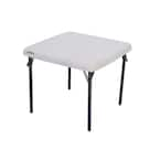 Lifetime Children s 24 in. W Square Almond Folding Table 80425