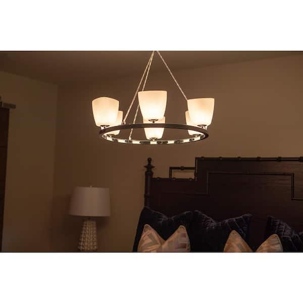 Decor Therapy CH1937 Rupp 6 Light Round Pendant Chrome Decor Therapy CH1937 Rupp 6 Light Round Pendant Chrome