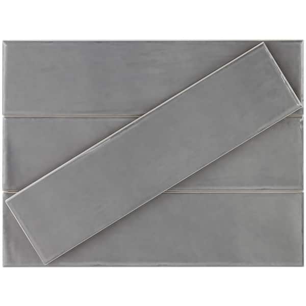 Ivy Hill Tile Birmingham Charcoal 3 in. x 12 in. 8mm Polished