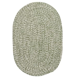 Howell Tweed Green 4 ft. x 6 ft. Oval Indoor/Outdoor Area Rug