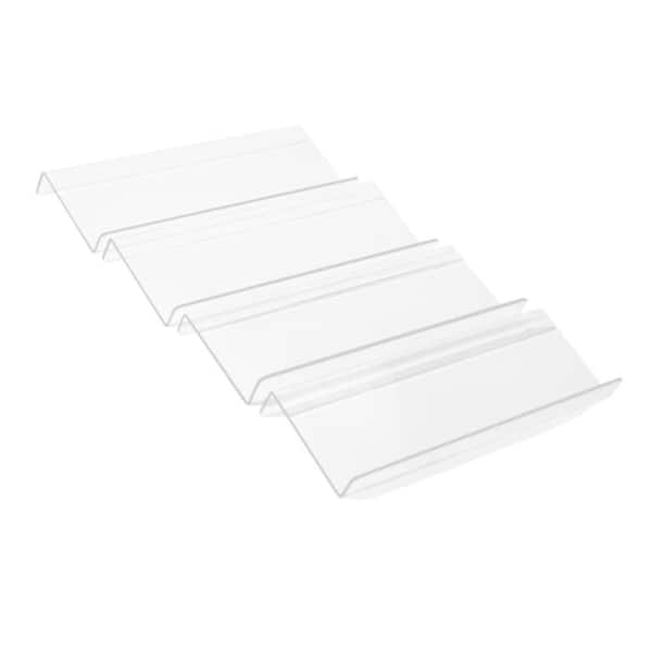 Acrylic Spice Drawer Organizer with 4 Tier and Seasoning Jars Drawers Insert for Drawer and Countertop, Clear (1-Pack)