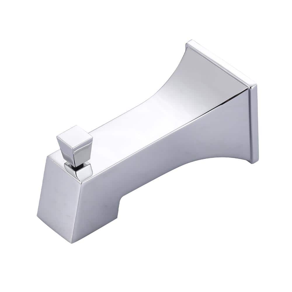 Square Bath Tub Spout With Universal Connection And Pull-Up Diverter In Chrome price history on PriceWatchPro
