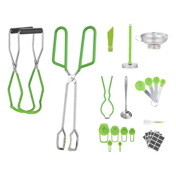 SKYSHALO Canning Supplies Starter Kit, 9 Pcs, Corrosion Resistant Food Storage, Canning Tools Set, Stainless Steel for Beginners