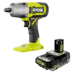 ONE+ 18V Cordless 1/2 in. Impact Wrench with  2.0 Ah Battery
