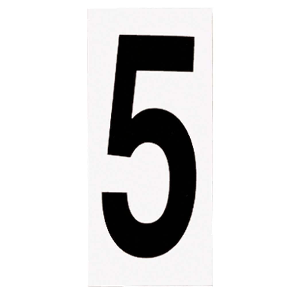 Address Light Number #5 White Background Outdoor Accessory for P5968-31WB