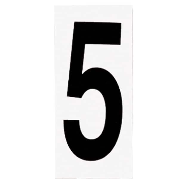 Progress Lighting Address Light Number #5 White Background Outdoor Accessory for P5968-31WB