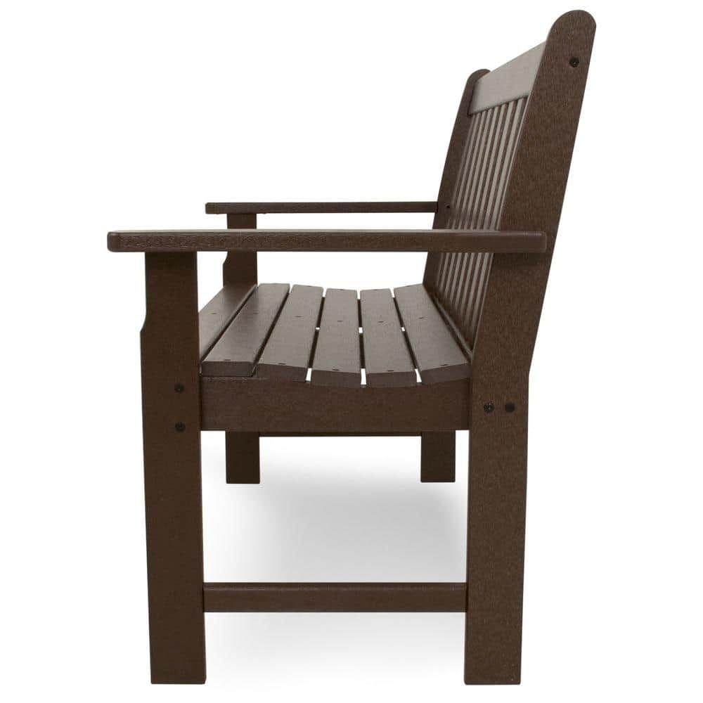 Mahogany 48" Recycled Plastic Outdoor Patio Bench