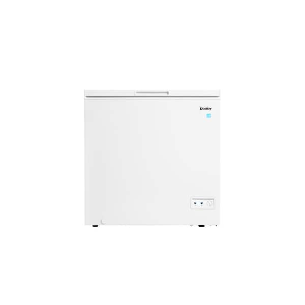Danby 32.56 in. 7.0 cu. ft. Manual Defrost Square Model Chest Freezer with ENERGY STAR in White Garage Ready