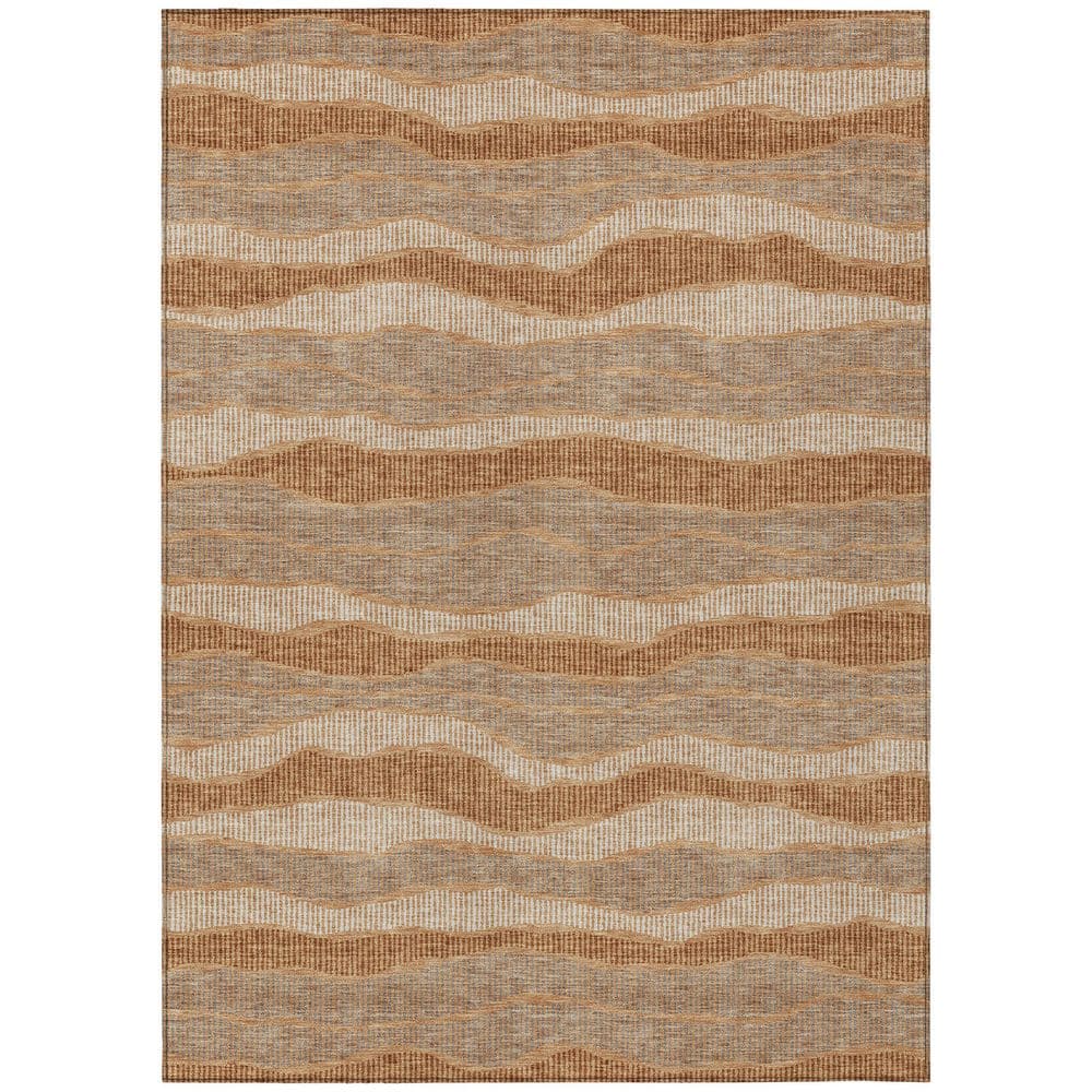 Chantille Machine Washable Indoor/Outdoor Abstract ACN2849 Copper 3 ft. x 5 ft. Area Rug price history on PriceWatchPro
