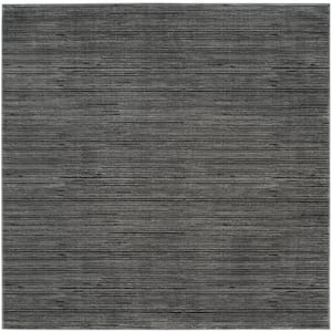 Vision Gray 4 ft. x 4 ft. Square Solid Area Rug