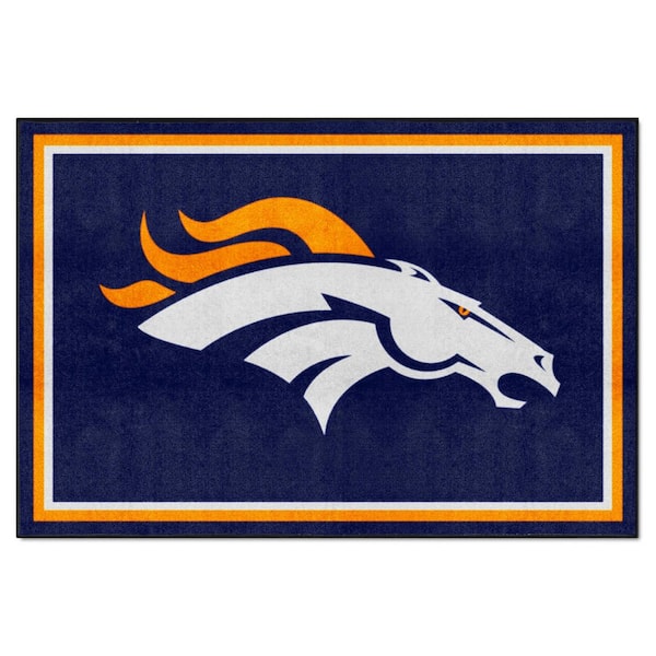 FANMATS Denver Broncos 5 ft. x 8 ft. Area Rug