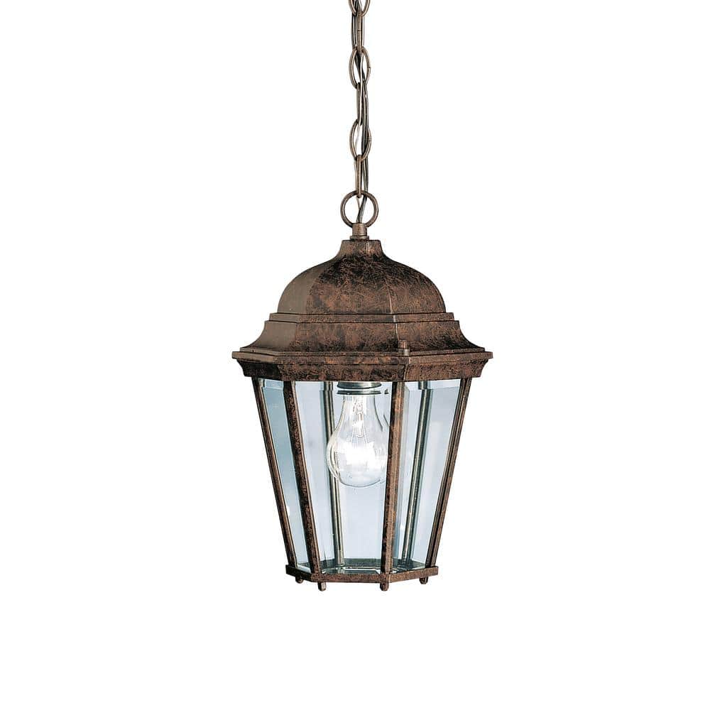 Tannery Bronze 13.5" Outdoor Lantern Pendant with Clear Glass