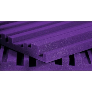Studiofoam Metro Panels - 2 ft. W x 4 ft. L x 2 in. H - Purple (12 Panels per Box)