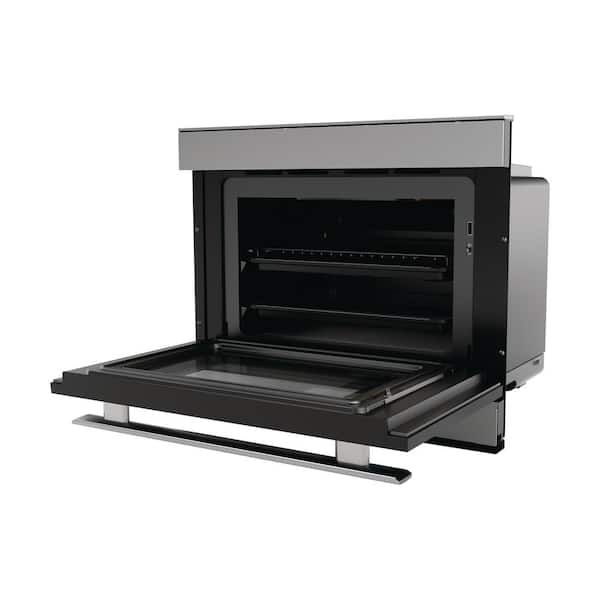 24 in. Singe Electric Wall Oven with Steam Cooking in Stainless Steel