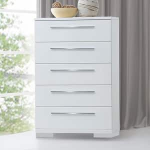 New Classic Furniture Sapphire White 5-drawer 35 in. Chest