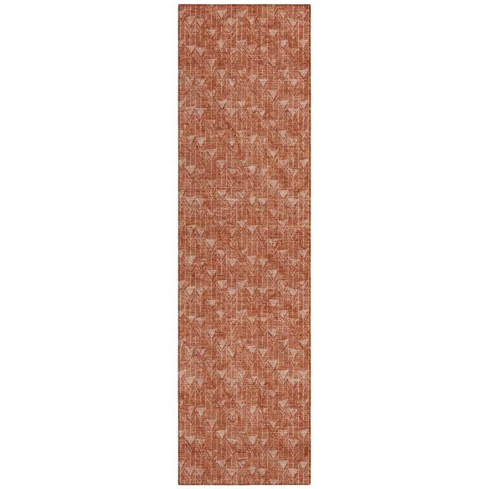 Chantille ACN514 Terracotta 2 ft. 3 in. x 7 ft. 6 in. Machine Washable Indo
