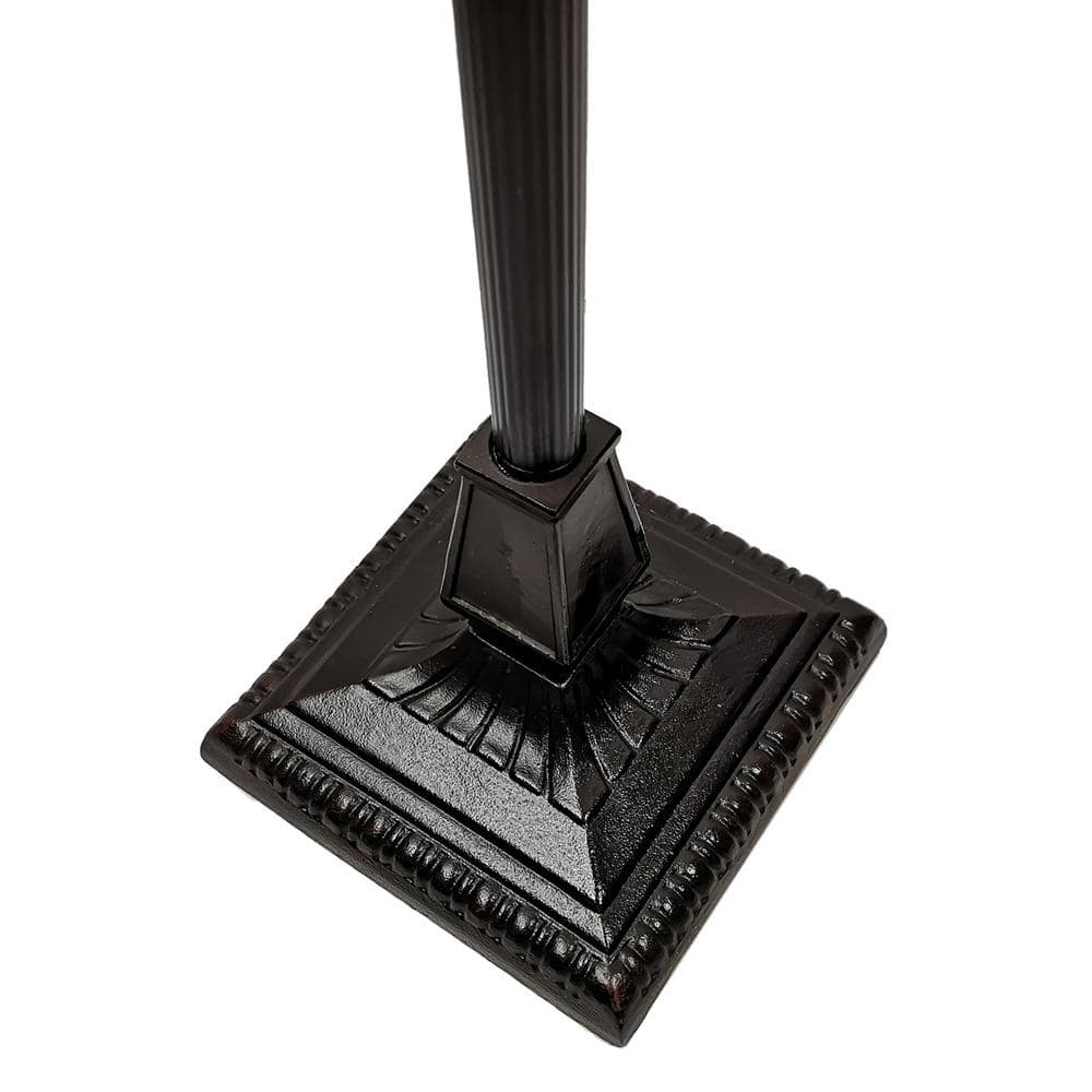 Tiffany Style 62" Bronze Stained Glass Mission Floor Lamp