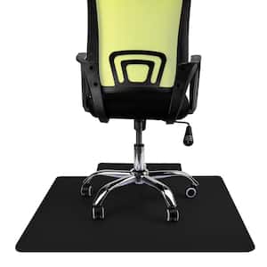 9-to-5 Collection, Black 47.5 in. x 35.5 in. PVC Anti-Skid Hard wood floor Office Chair Mat