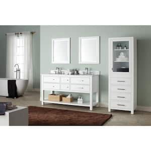 Brooks 60 in. Vanity Cabinet Only in White