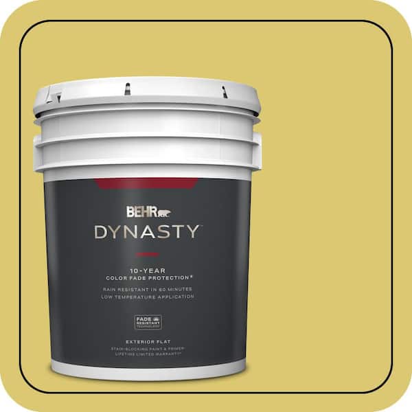 BEHR DYNASTY 5 gal. #P330-5 Midori Flat Exterior Stain-Blocking Paint & Primer