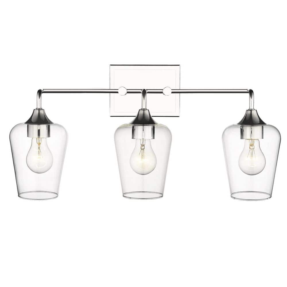 Acclaim Lighting Gladys 23 in. 3Light Polished Nickel Vanity Light