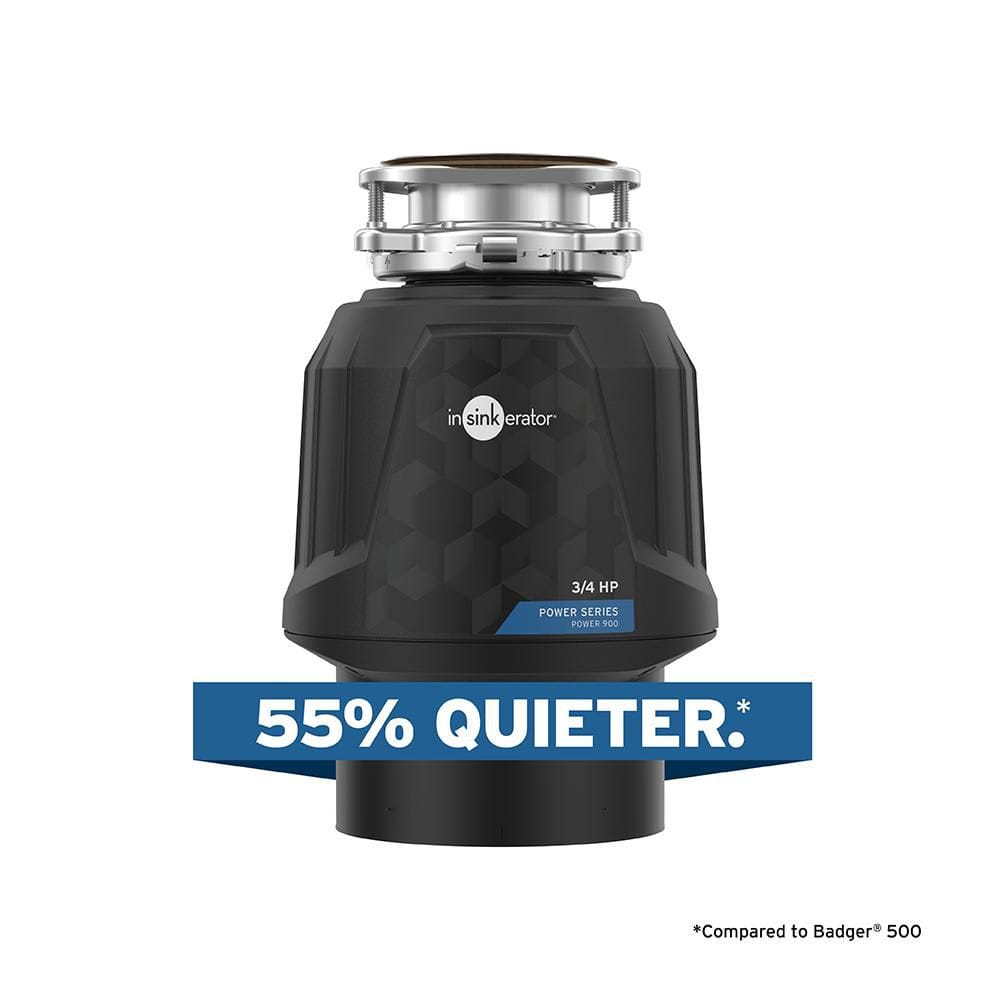 InSinkErator Power 900, 3/4 HP Garbage Disposal, Power Series EZ Connect Continuous Feed Food Waste Disposer