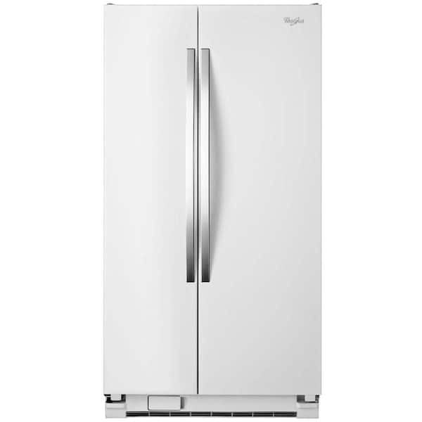 Whirlpool 36 in. W 24.9 cu. ft. Side by Side Refrigerator in White Ice