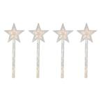 Northlight Lighted Star Christmas Pathway Marker Lawn Stakes in Clear ...