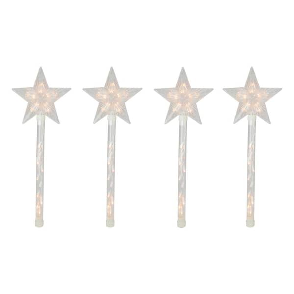 The Star Bright  Illuminated Twinkling Lawn Stake Christmas Lights Ornaments 