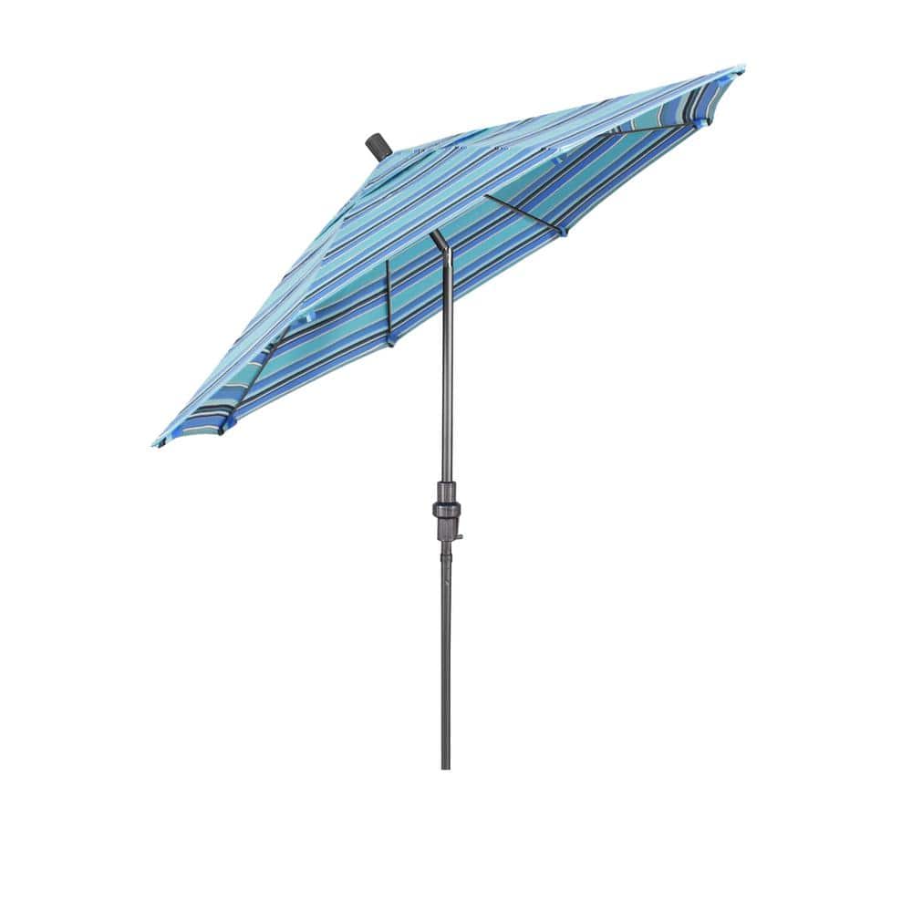 Dolce Oasis Stripe Sunbrella® 7.5 ft. Aluminum Patio Umbrella