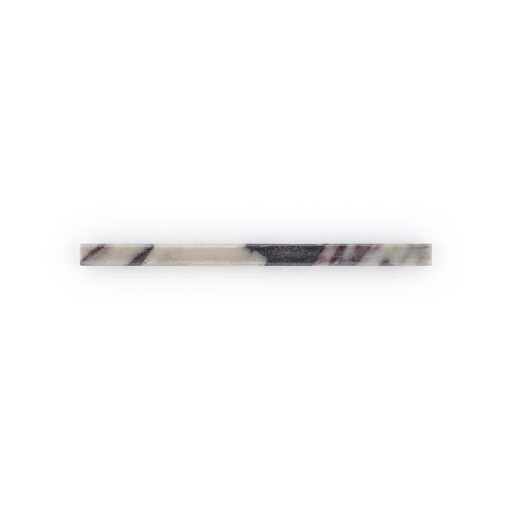 Calacatta Viola Multi .75 in. x 12 in. Polished Marble Wall Pencil Tile (1 Linear Foot / Each) price history on PriceWatchPro
