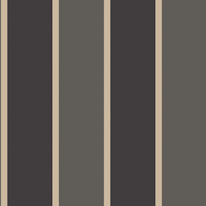 Black/Gold Smart Stripes 3 Formal Stripe Sheen Finish Non-Pasted Vinyl on Non-Woven Wallpaper Sample