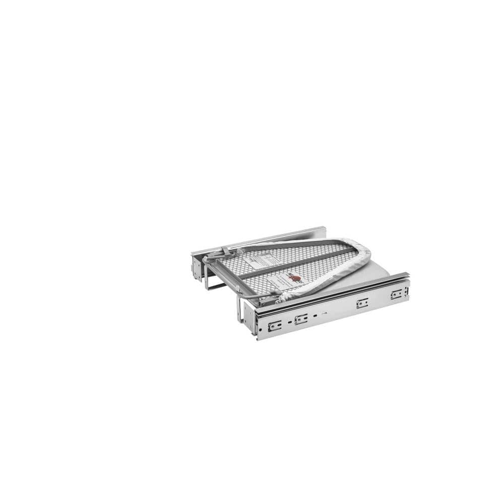 Chrome Pull-Out Foldaway Ironing Board for Cabinet Drawer