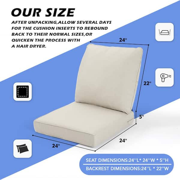 Outdoor seat cushions 20 x 24 best sale