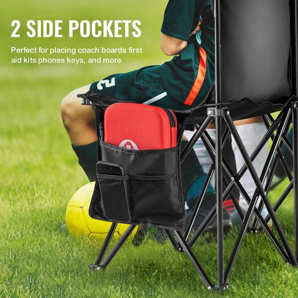 VEVOR Portable Folding Bench, 8-Seats Foldable Sideline