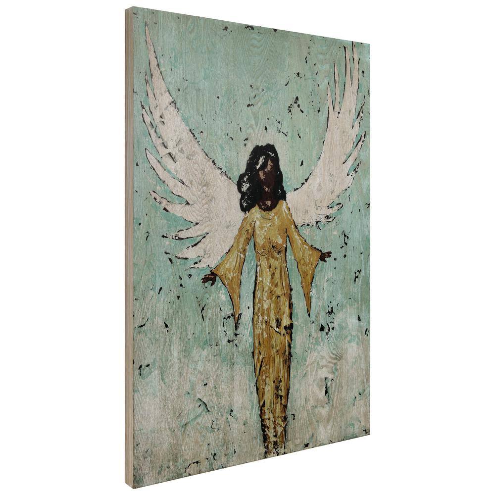 Earthly Angel II 24" x 36" Hand-Finished Ash Wood Wall Art
